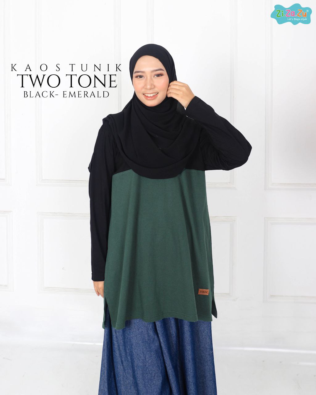 Kaos Tunik Twotone