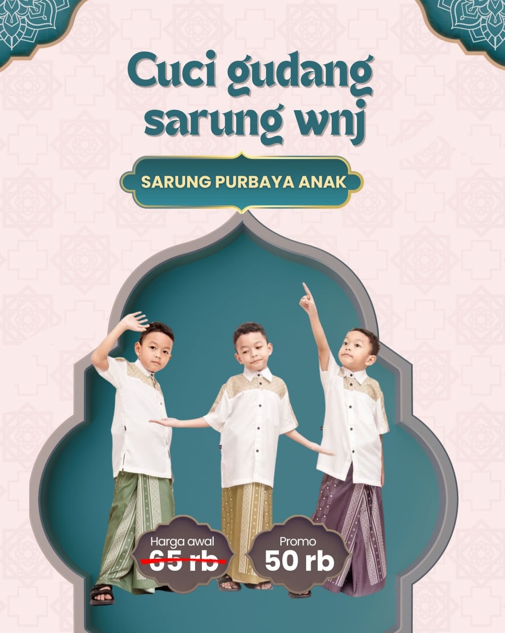 Sarung Purbaya Anak GRADE A